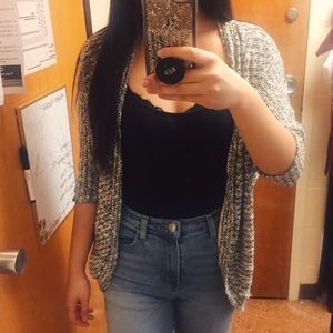Forever 21 Black and White Cardigan